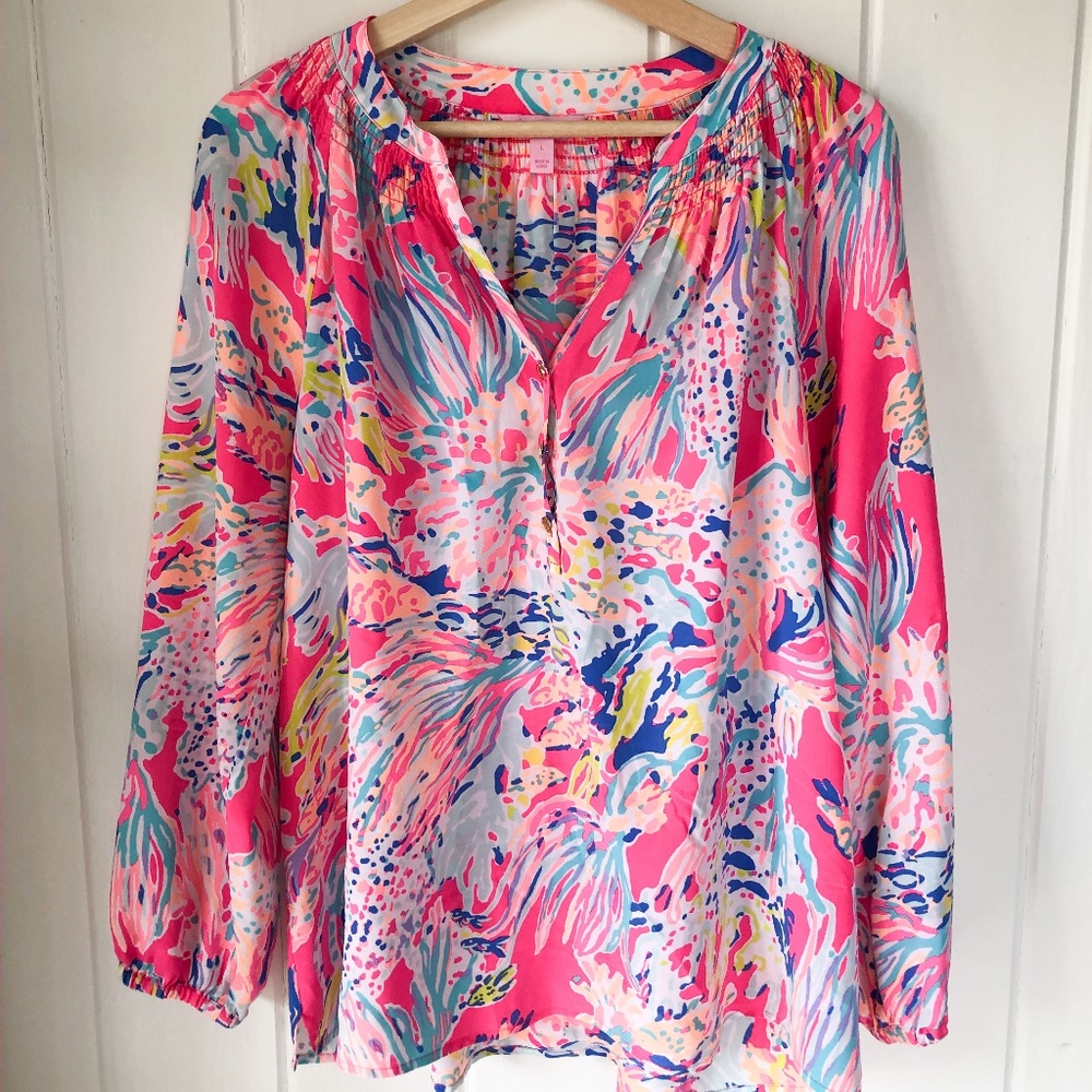 Lilly Pulitzer Elsa Silk Top